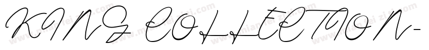 KING COLLECTION字体转换